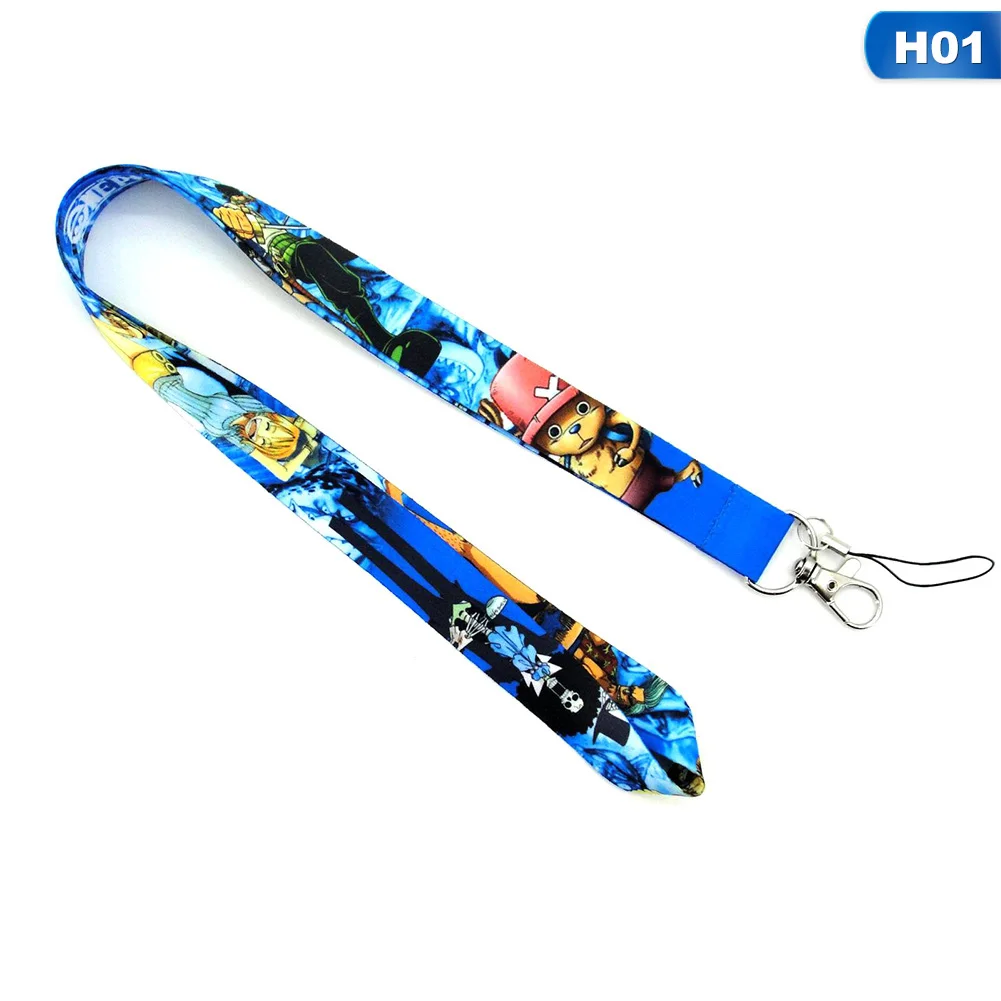 

Anime ONE PIECE Printed Lanyard Neck Strap For ID Badge Phone Holders Keychain Unisex Cosplay Prop Cartoon Accessories Charms