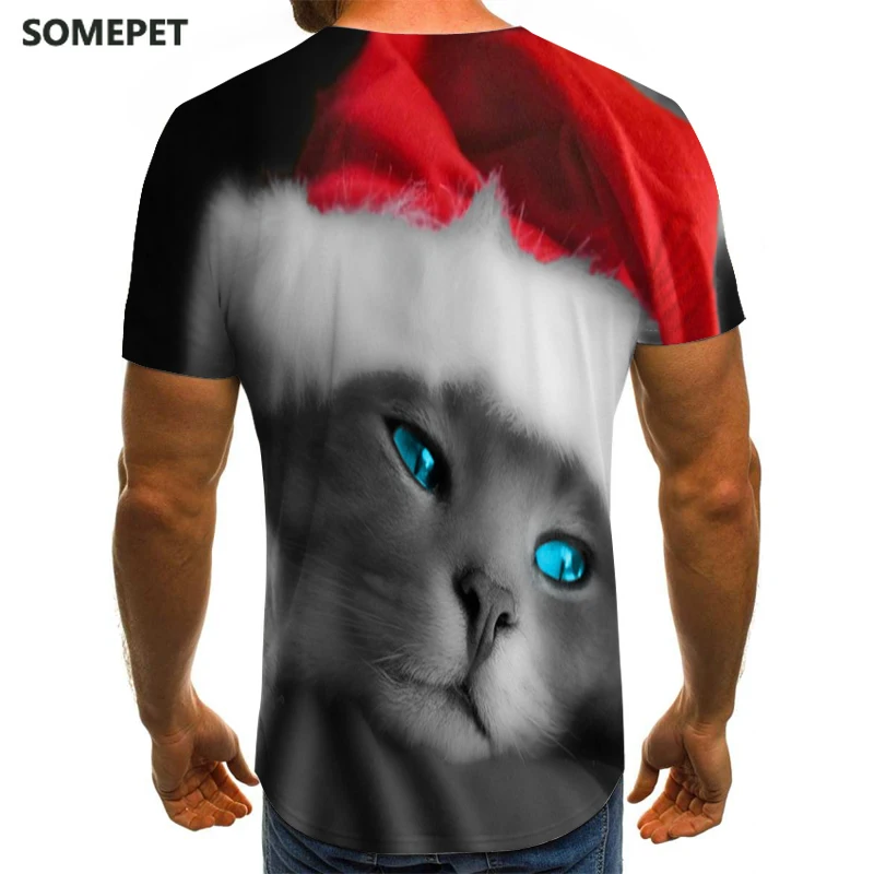 

2020 Fashion New Cool T-Shirt Men/Women Tshirt Print Two Cat Short Sleeve Summer Tops Tees T Shirt Male