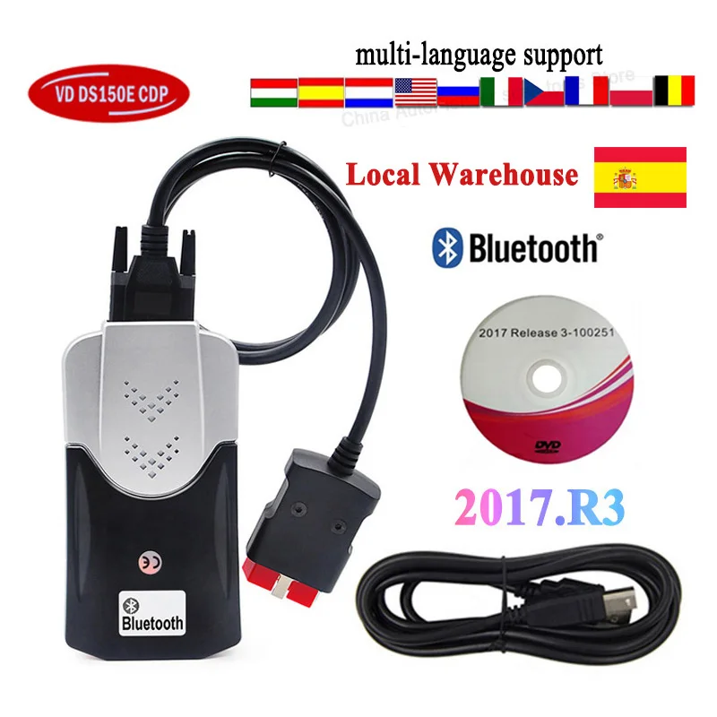 Новое поступление 2021 лучший V3.0 PCB Bluetooth 2017.R3 KEYGEN Vd Ds150e Cdp для Delphis Led 3 в 1 Obd2 сканер