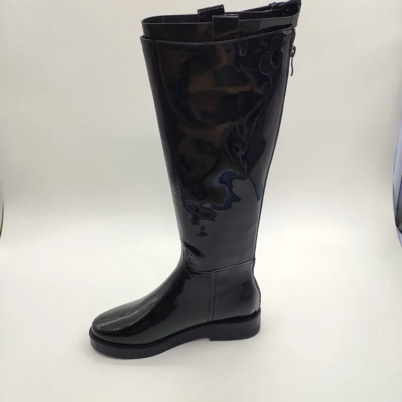 Женские сапоги до колена TXCNMB теплые осенне зимние длинные мотоциклетные для