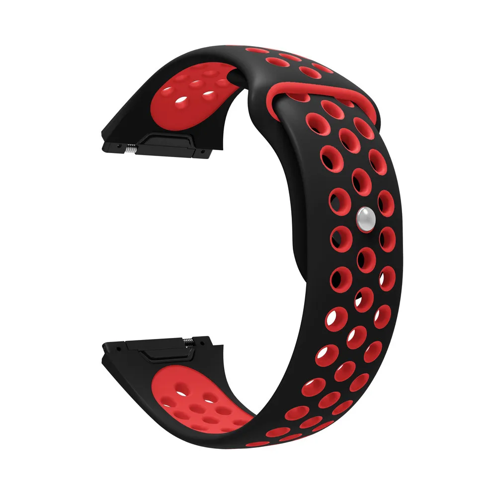 Apple Watch Band модный двухцветный спортивный силиконовый браслет ремешок для Fitbit Ionic длина ремешка 225 мм ремень для часов