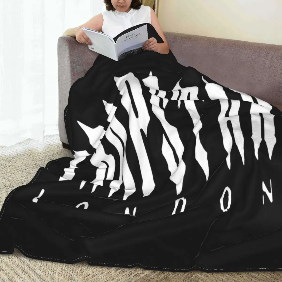 

Manta a cuadros de Trapstar London, colcha para cama, sofa, manta