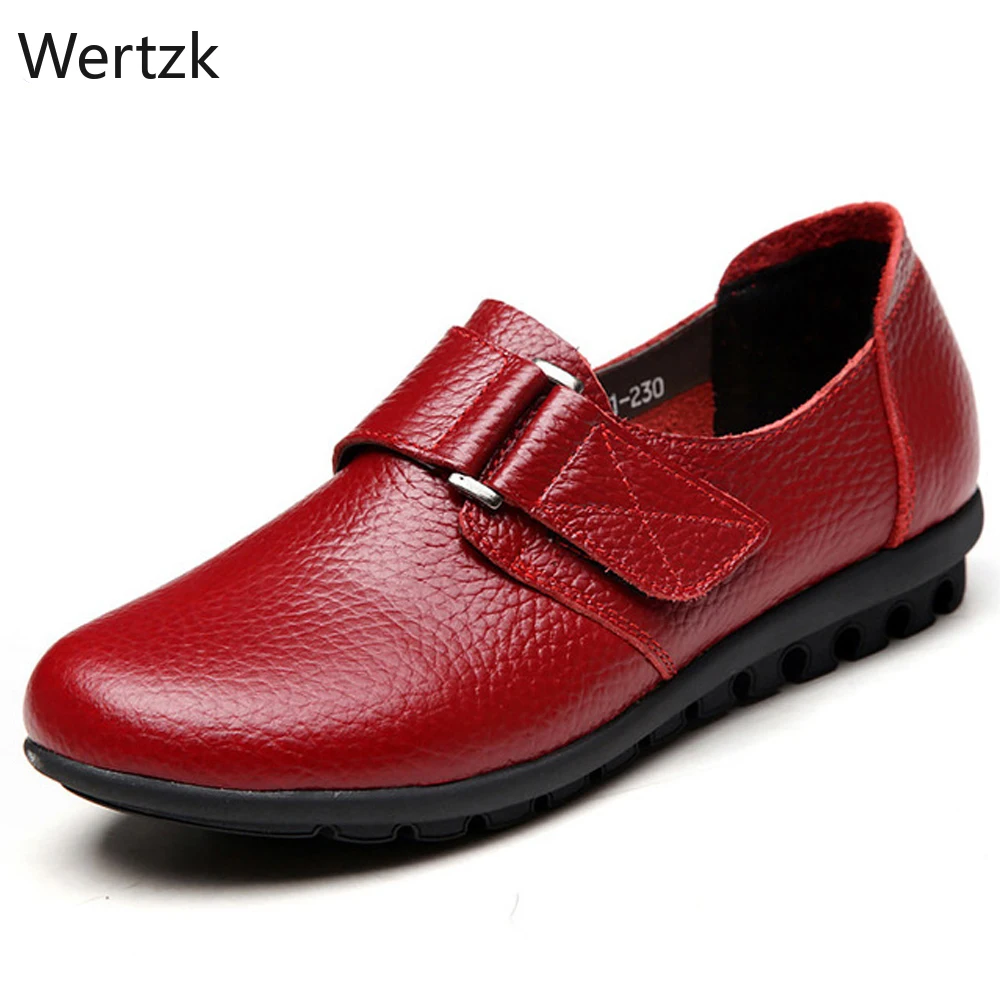 Женская обувь из натуральной кожи на плоской подошве Удобные весенне осенние