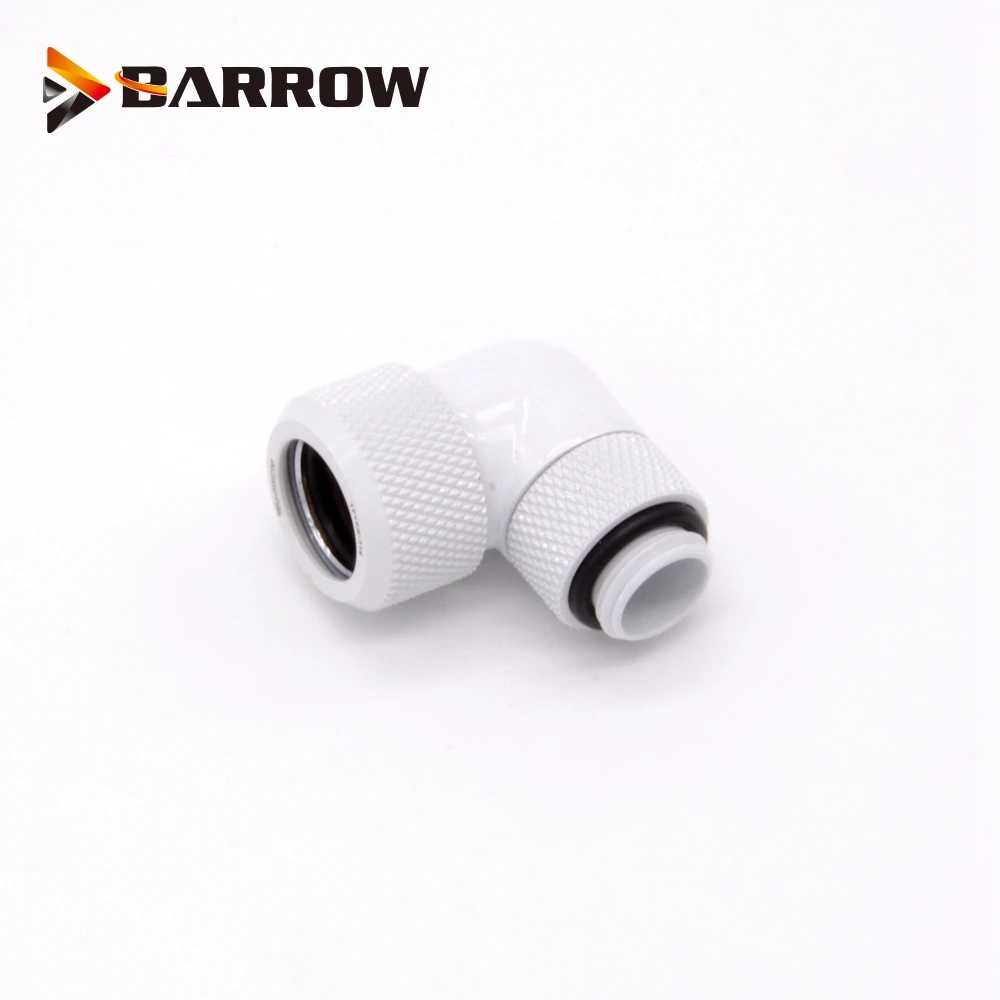 white Курган 90 градусов OD12mm/OD14mm/OD16mm жесткий трубчатый роторный фитинг ручной Компрессионный фитинг G1/4 ''Трубное использование для жесткой/жесткой трубки - Цвет лезвия: white