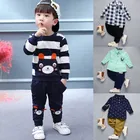 Комплект одежды для мальчиков 2019 г., весенняя одежда с рисунком для мальчиков хлопковый костюм из 2 предметов детская одежда спортивный костюм от 1 до 5 лет