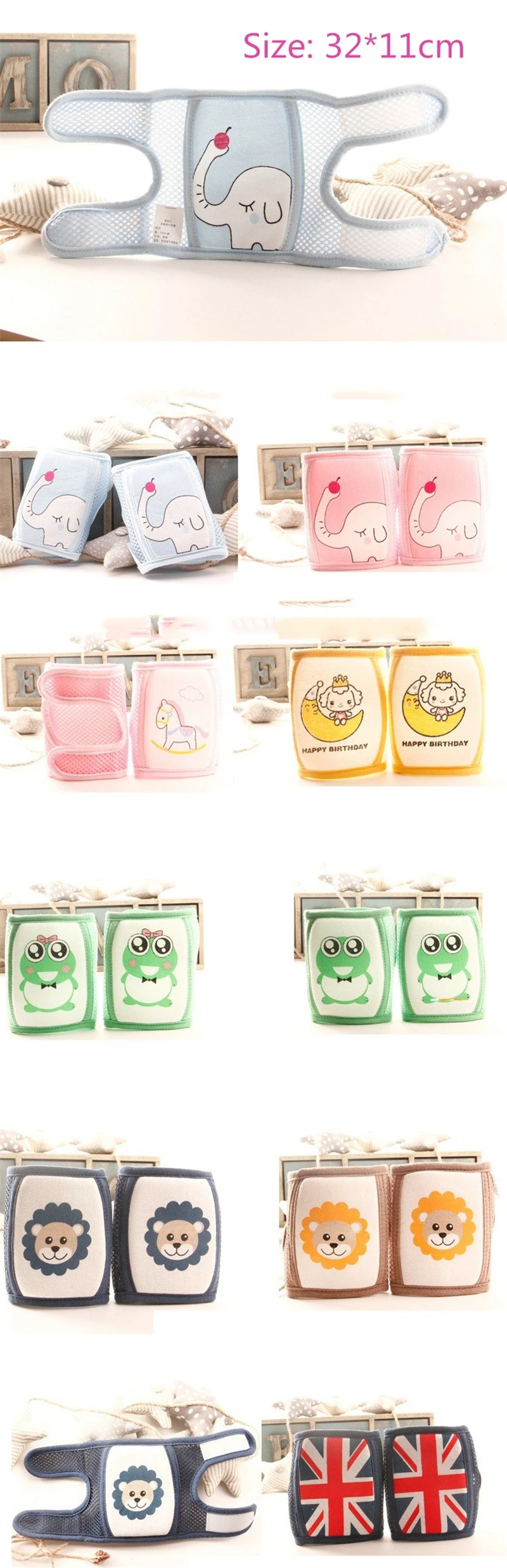 Baby Knee Pads Baby kids safety Crawling Knee Protectors for Children Baby Pads Breathable Infant Knee Pads Baby Leg Warmer