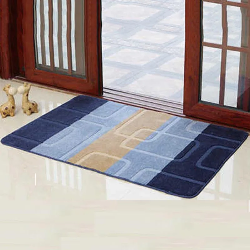 Зеленые листья Ванная комната коврики входной коврик для дома свежий