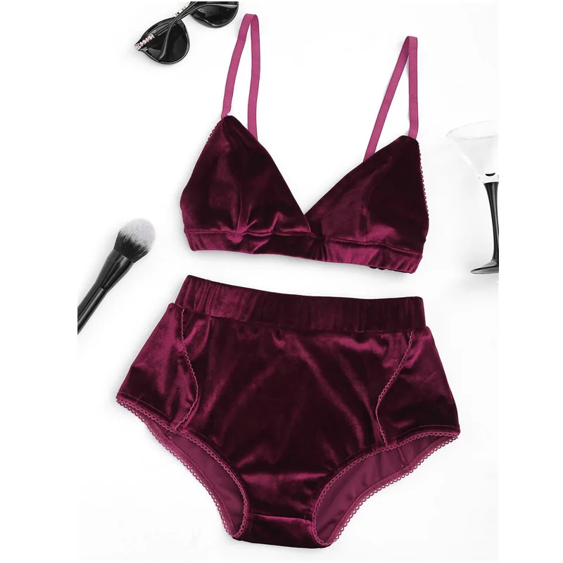 Хит продаж Модный Купальник с пуш ап бюстгальтер трусики высокой талией женское