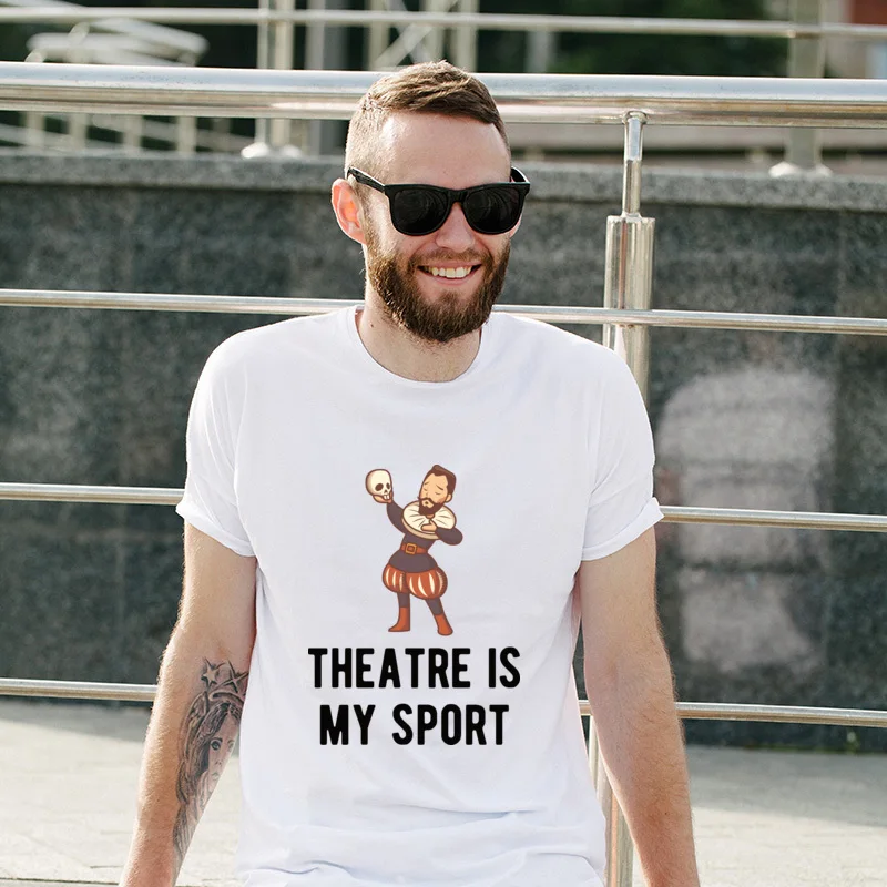 

Gift Theatre Is My Sport Theatre Round Neck Fashion T Shirt Streetwear Comfortable TShirts High Quality Teenagers Tops T Shirt