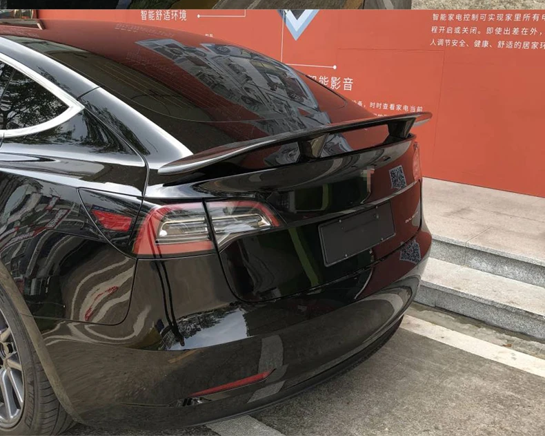LUCKEASY крыло багажника из углеродного волокна спойлер для Tesla модель 3- купе производительность спойлер крыло самолета крыло хвост