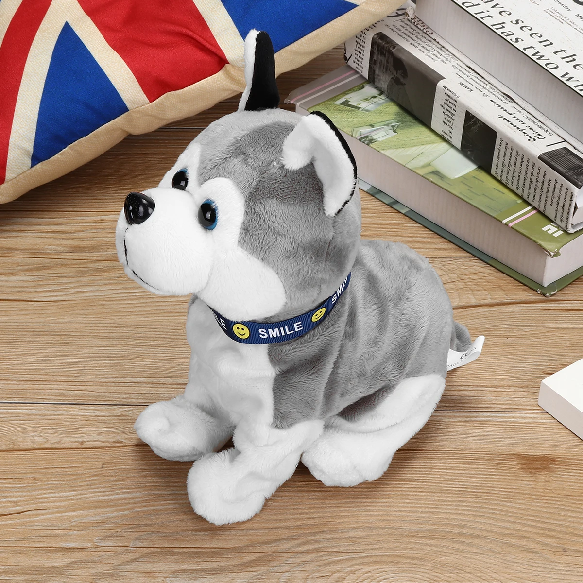 Электронная собака робот Детская плюшевая игрушка Звуковое управление