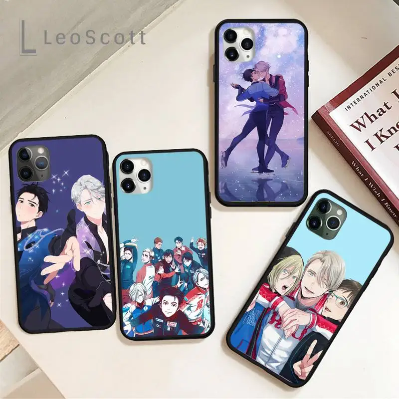

Anime Yuri On Ice Yuri Phone Case for iPhone 11 12 pro XS MAX 8 7 6 6S Plus X 5S SE 2020 XR Soft silicone cover Shell Funda