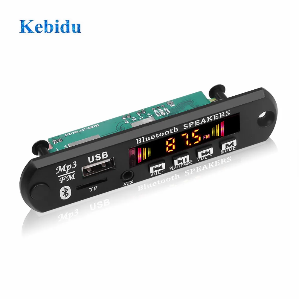 12 В Bluetooth MP3 WMA декодер плата USB AUX 3 5 мм автомобильный аудио mp3-плеер модуль TF FM с