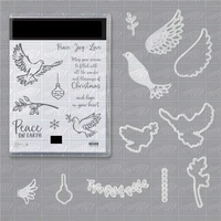 dove of hope metal cutting dies and stamps 2020 diy scrapbooking stencils die cut cutter card embossing silicone clear stamp