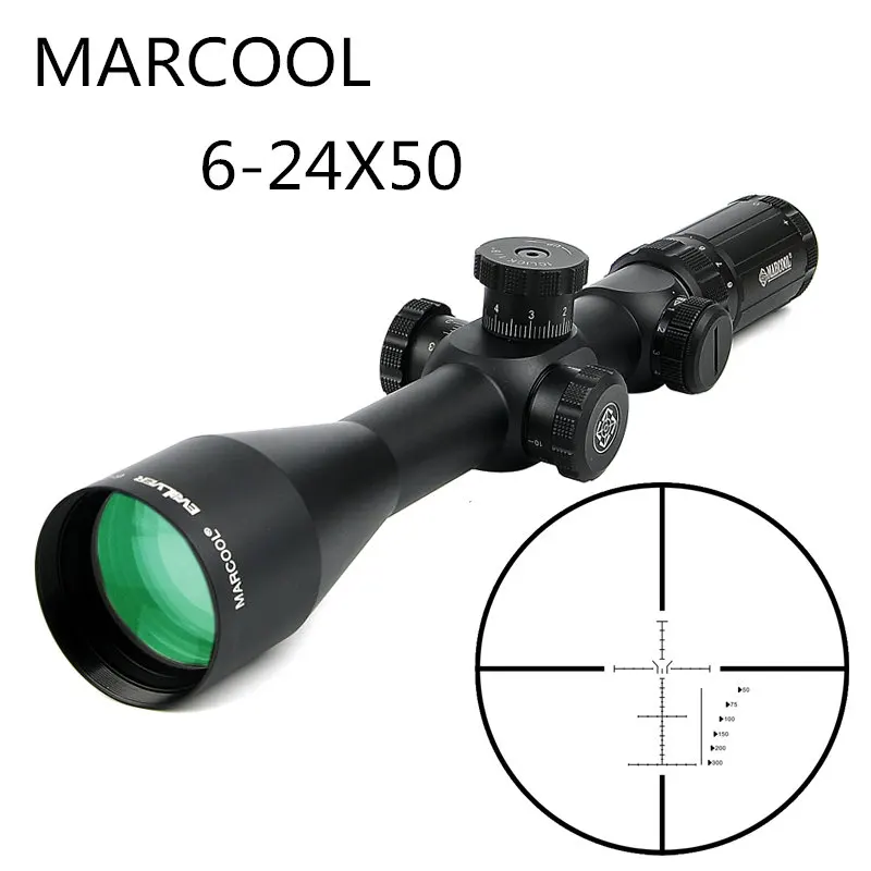 Тактическая Винтовка MARCOOL EVV 6-24X50 SF FFP оптический прицел Прицелы прицел с дальномер измерительная сетка для Rilfes Охота
