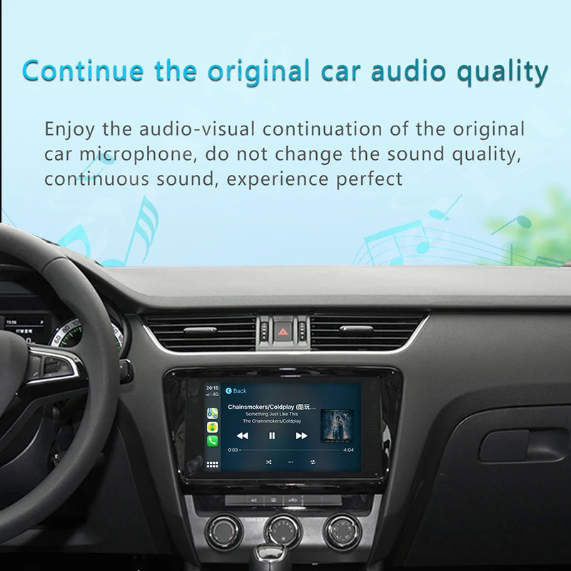 Sinairyu Apple беспроводной ключ Carplay для Skoda Fabia/Octavia/быстрая навигация iOS 2016-20 мини USB
