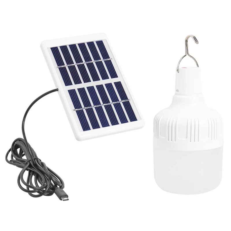 

2022 New LED Solar Light Outdoor Portable Emergency Light Exterior for Camping Fishing