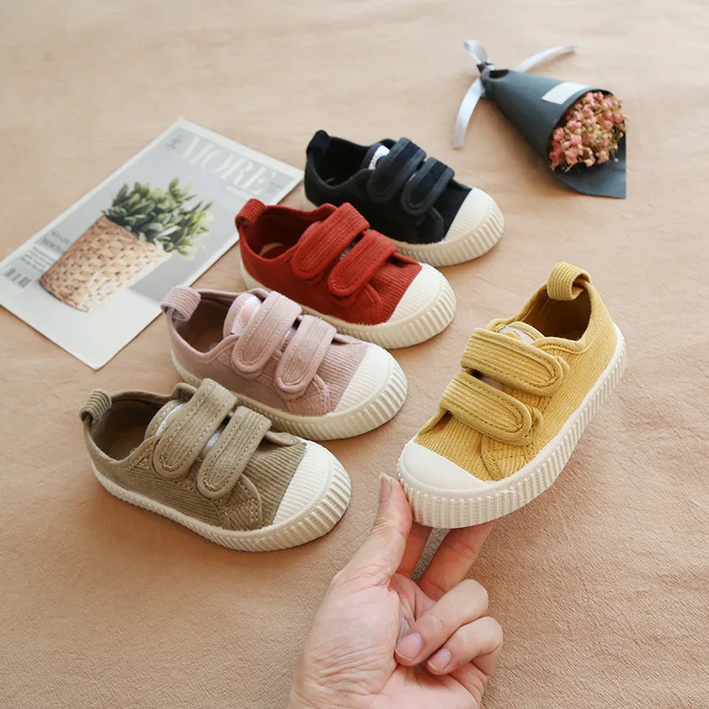 

4-6 T Children Canvas Shoes Toddler Infant Boys and Girls Magic Stick Casual Shoes 5 Colors Baby Breathable Leisure Shoes Outfit