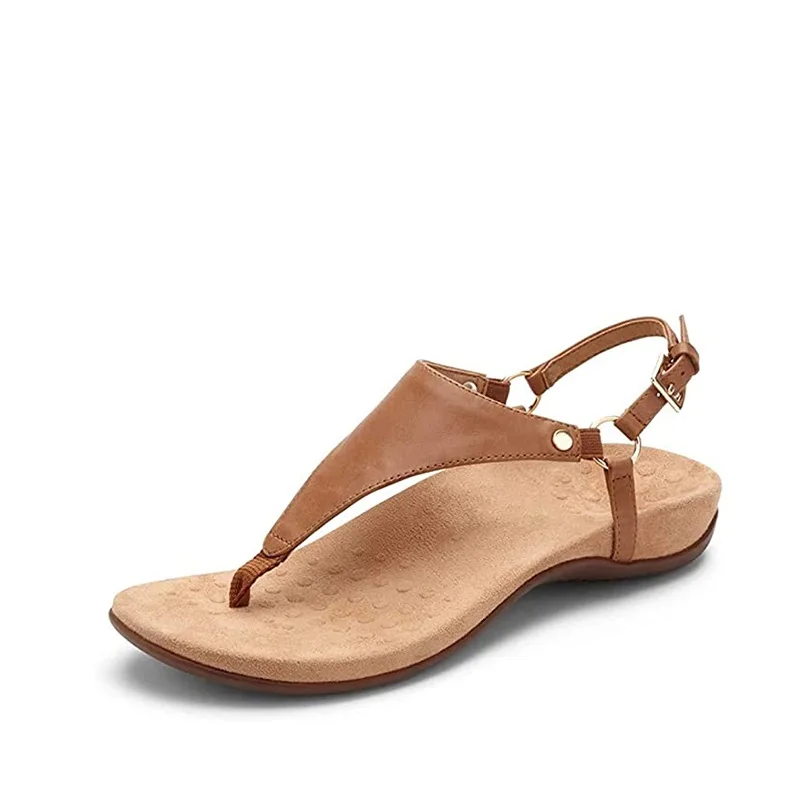 

Wedge Sandals Women Retro Casual Comfortable Soft PU Leather Woman Buckle Straps Flip Flops Female Shoes 2020 Fashion