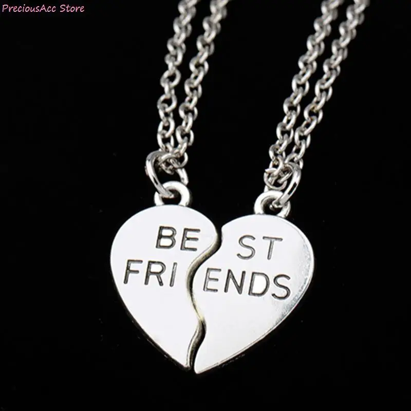 2 шт Ожерелье Дружбы части разбитого сердца Новая мода лучший друг Подвески