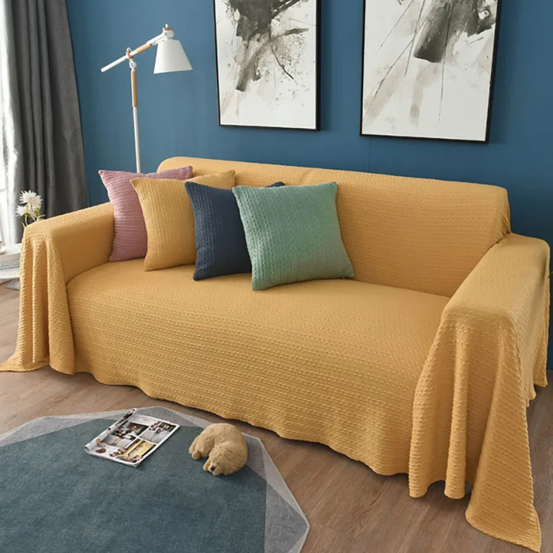 Новый Вязание диван Чехол с юбкой в европейском стиле Стиль кресло Чехлы