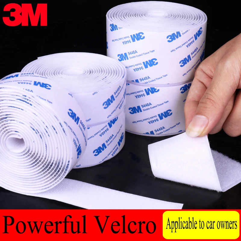 

1/5 Meters Powerful Self-adhesive 3M Glue Hook and Loop Buckle with Nylon Sticker Velcros Accessories 30 /50 / 100mm