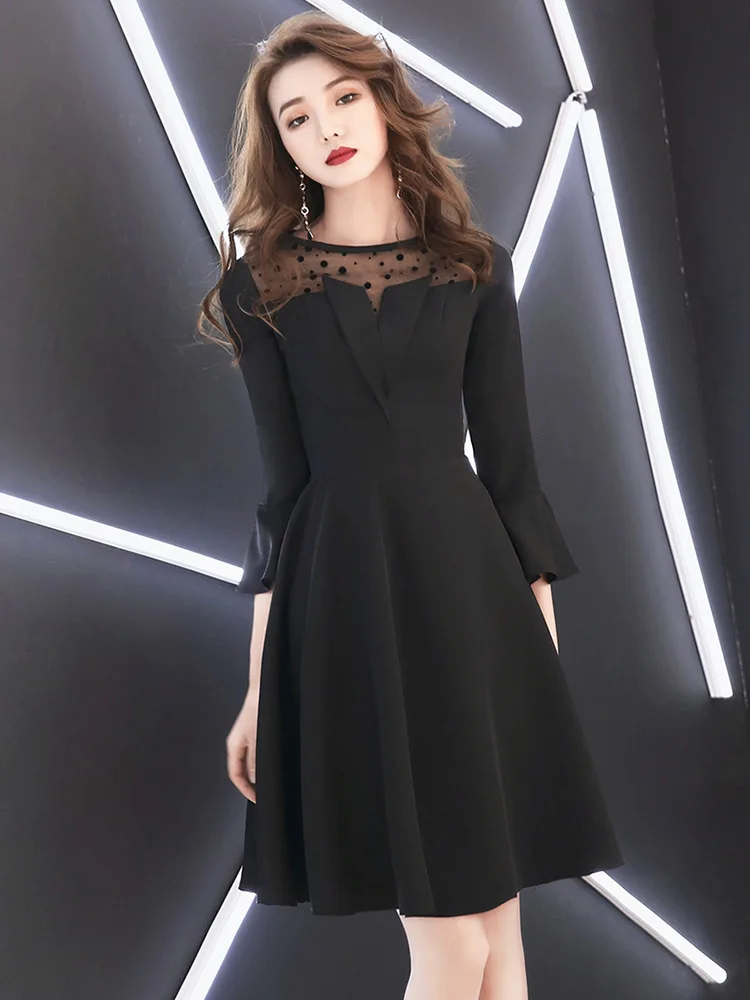 

FENTEFEN 2021 Short Evening Dress Vestido de Festa Evening Prom Gowns Robe de Soiree Sexy Dresses Usually wearable TM-0044