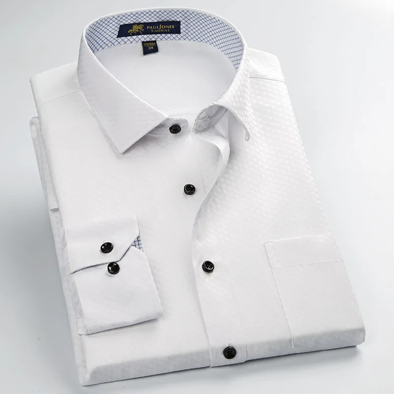 

High Quality Men's Formal Business Dress Shirts For Male Office/Working Wear Classic Design Comfortable Anti Wrinkle Fabrics