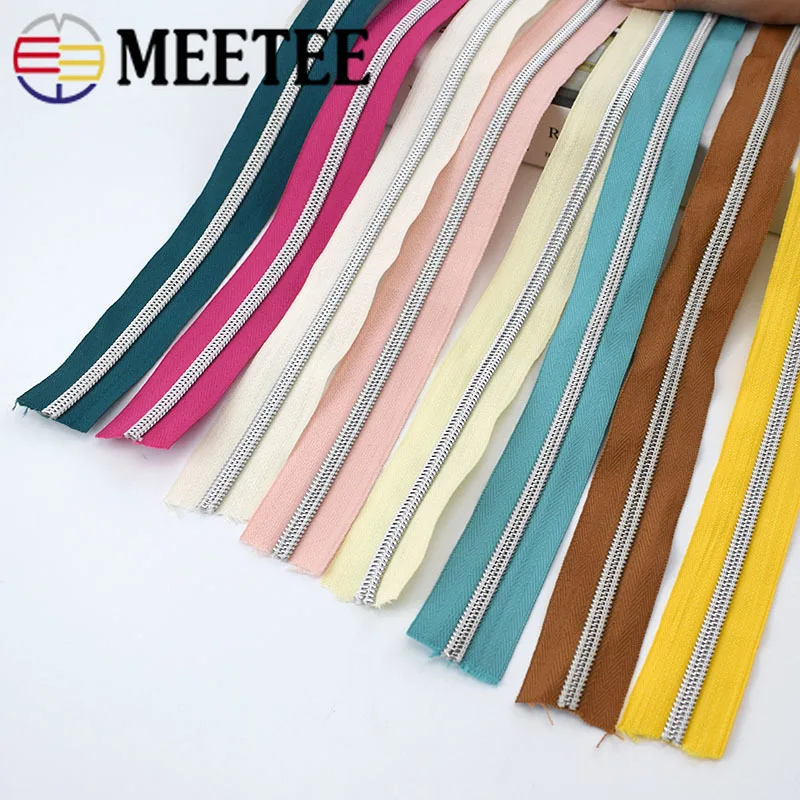 Нейлоновая сумка Meetee 8M 5 # на молнии с серебряными зубцами кодом для стёганого