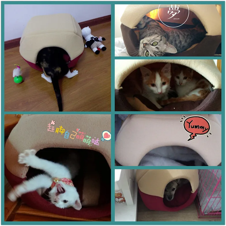 Складная кровать для кошек мягкая домашних питомцев товары животных подушка