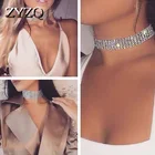 ZYZQ ins чокер личность яркий ночной клуб галстук Шея ожерелье для женщин темпераментная Стразы короткое ожерелье Модные ювелирные изделия