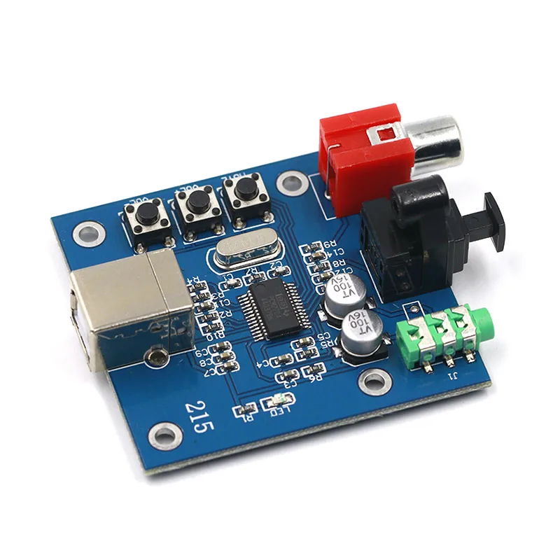 Звуковая карта PCM2704 ЦАП USB/S/PDIF Hi-Fi DAC декодер плата 3 5 мм аналоговый коаксиальный