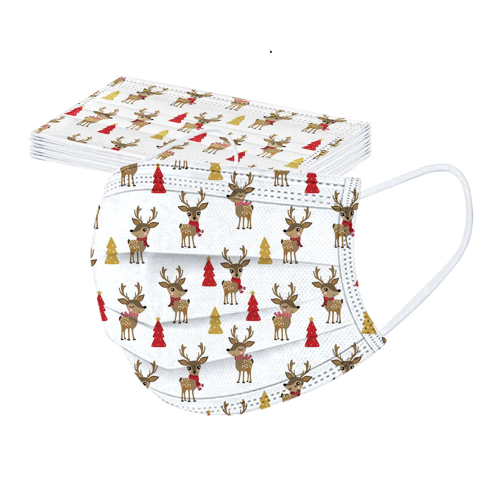 10 шт. маски для взрослых с принтом снежинок | Аксессуары одежды