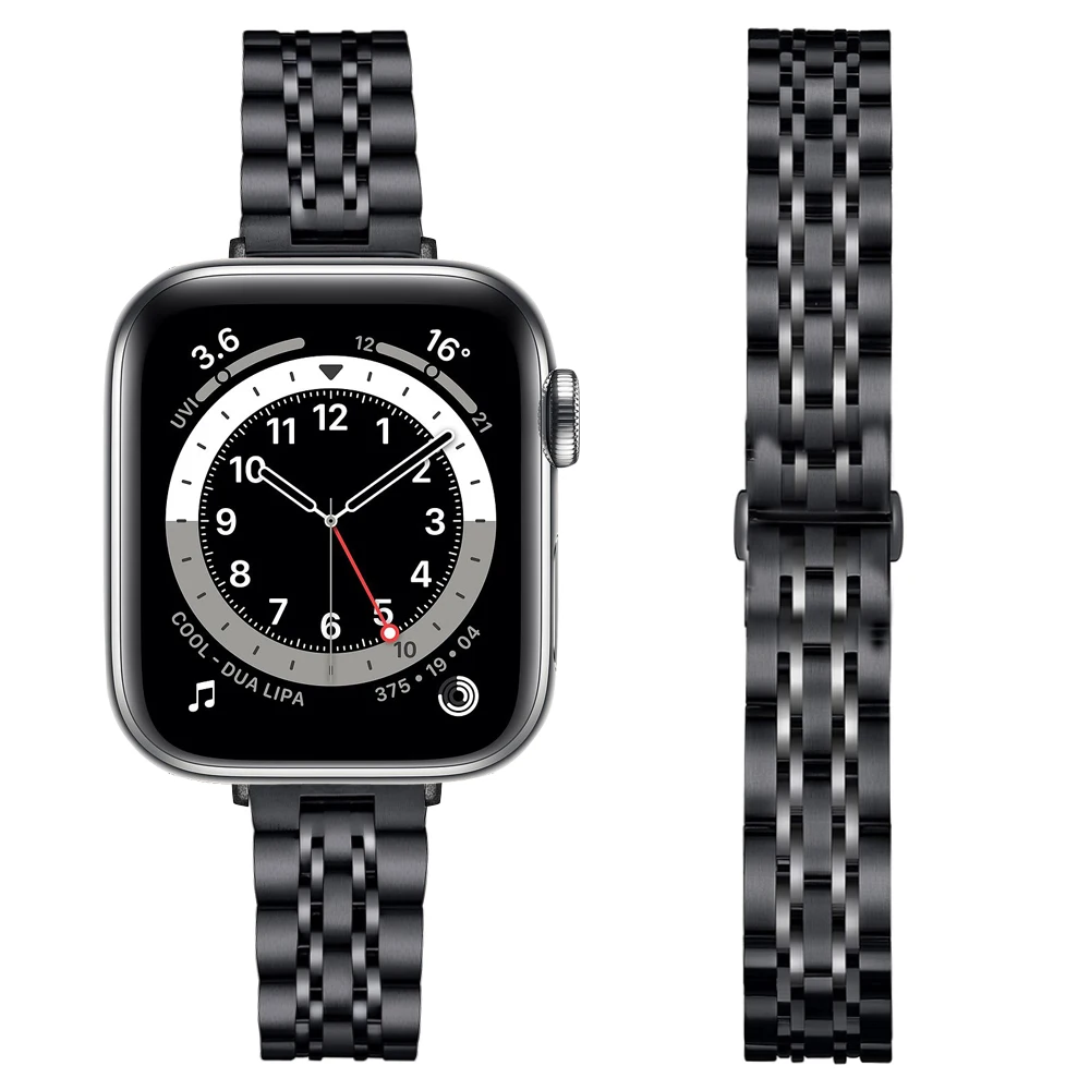 

Ремешок для часов Iwatch SE, 38/40/42/44 мм, тонкий, узкий, для Apple Watch 6/5/4/3/2/1/SE