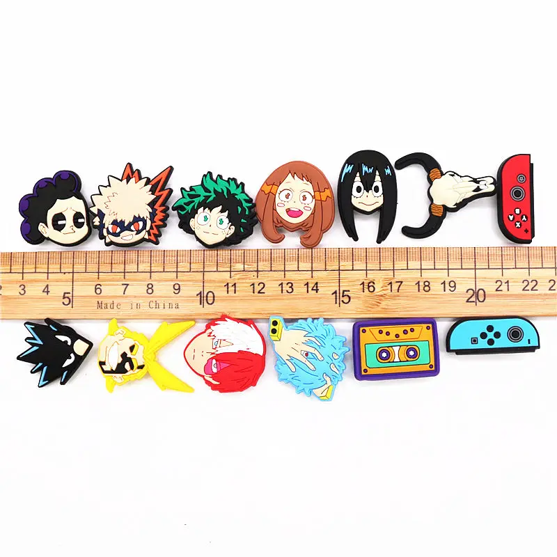 Novelty Cartoon Game Shoe Charms Accessories Comic Portrait PVC Shoe Decoration Designer for Croc Jibz Kids X-mas Party Gifts