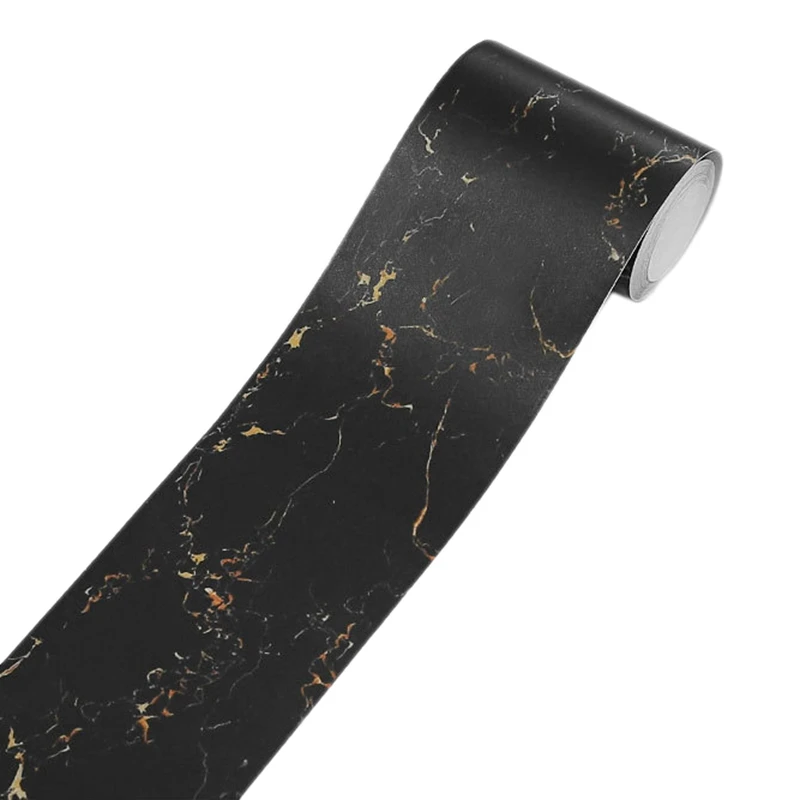 

Marble Waistline DIY Decorative Stickers PVC Waterproof Self Adhesive Wallpaper for Kitchen,Bathroom,Living Room,Etc