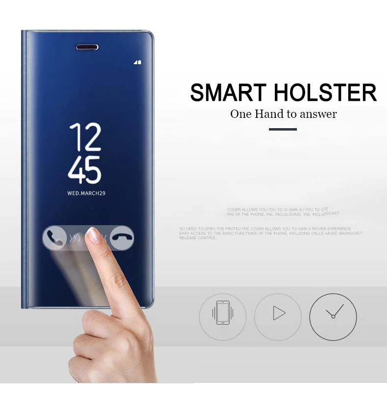 Lamorniea Smart Chip Touch флип-чехол с подставкой для samsung Galaxy Note 9 8 5 S9 Plus S8 S7 Edge S6 Edge S8 S9 Plus Прозрачный чехол для просмотра