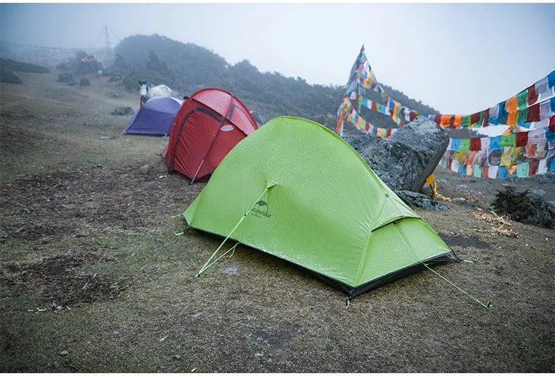 Серия Naturehike Cloud Up, Ультралегкая походная палатка, водонепроницаемая, походная палатка 1,2, 3 человека, альпинистская палатка с бесплатным ковриком