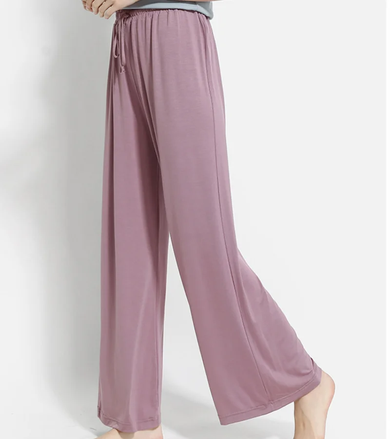 

Straight Leg Pants High Waist Drape Modal Loose Thin Wide-leg Pants Women's Summer All-match Trousers Fall-feeling Casual Pants