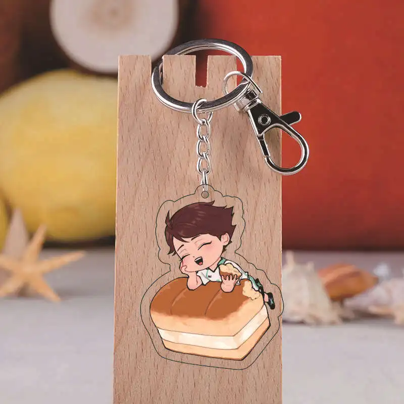 Аниме Haikyuu! Акриловый брелок с подвеской в виде фигурок для ключей волейбола