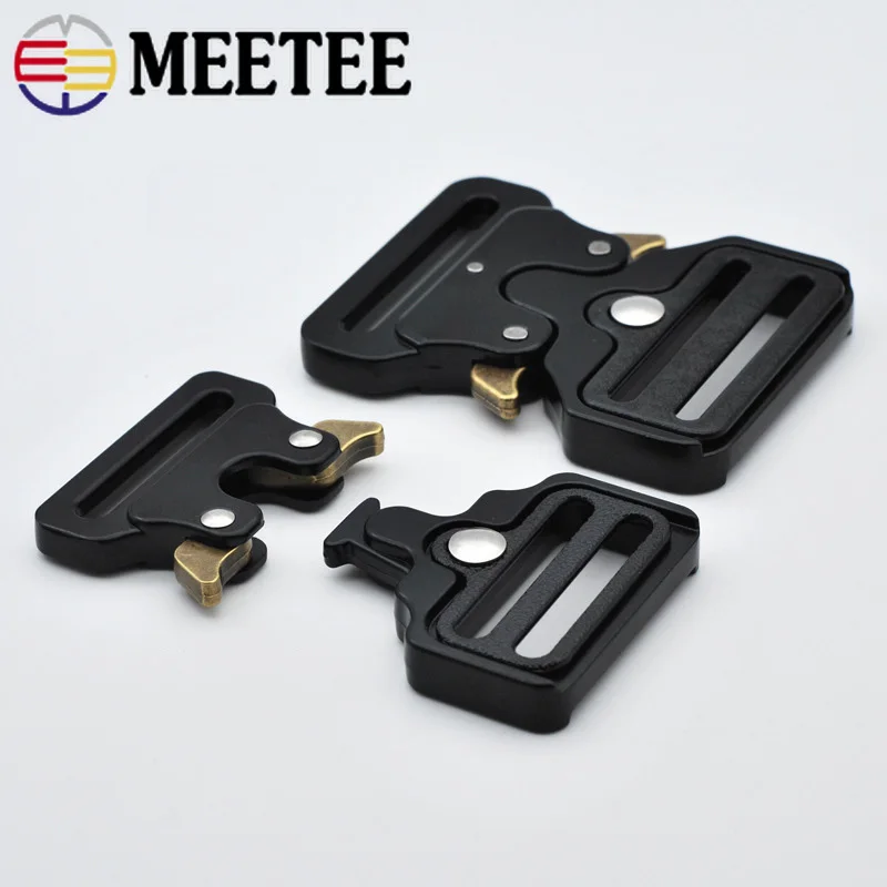 Meetee 1 шт./4 шт. ID25-50mm Пряжка из сплава Открытый тактический пояс ремень Регулировка пряжки DIY аксессуары для одежды YK032