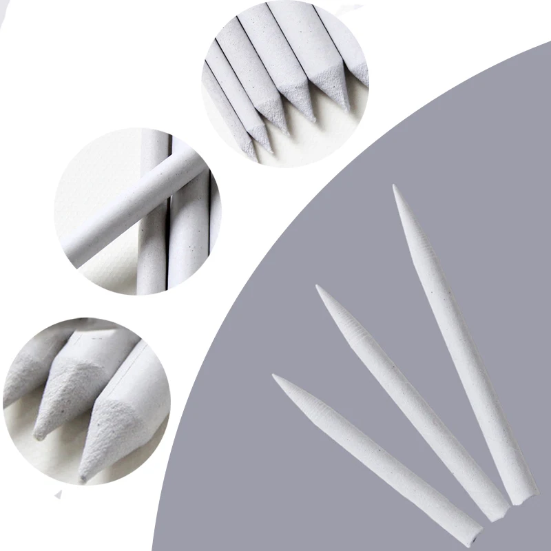 

15pcs Blending Smudge Stump Sketch Art Drawing Tools Stick Single Smear Tortillon Pastel Rice Paper Erasable Brush