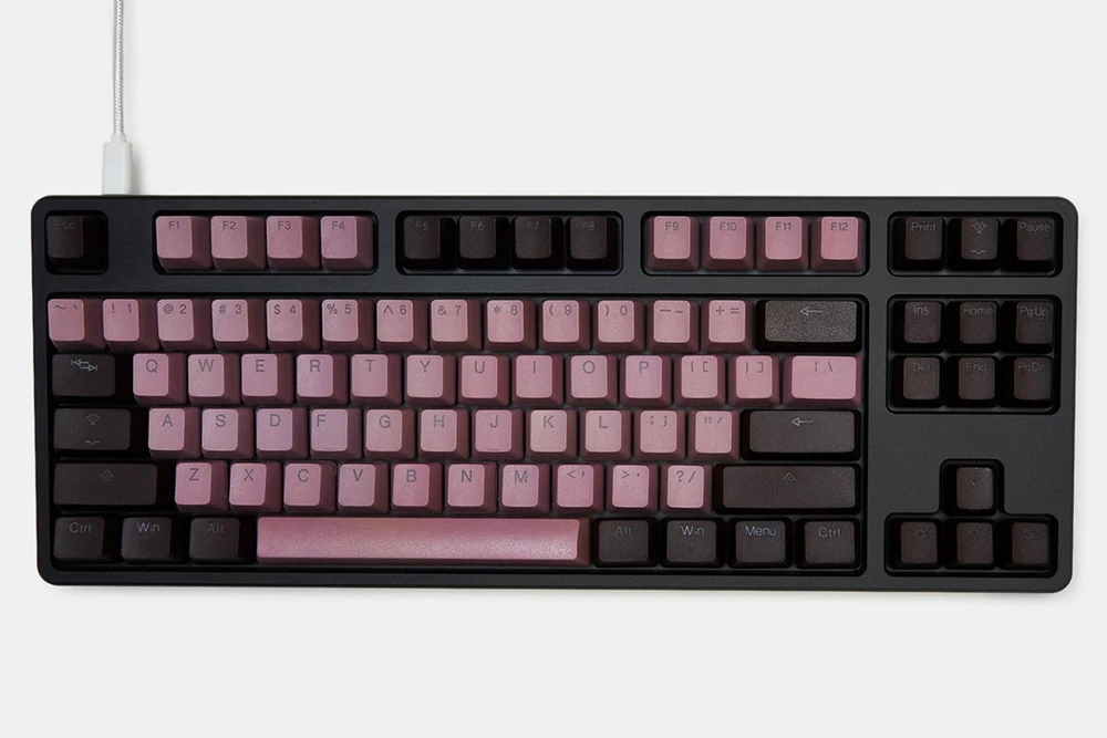 Taihao pbt двойные колпачки для ключей для самостоятельной сборки игровой механической клавиатуры колпачки с подсветкой oem профиль светильник серый темно-синий бежевый