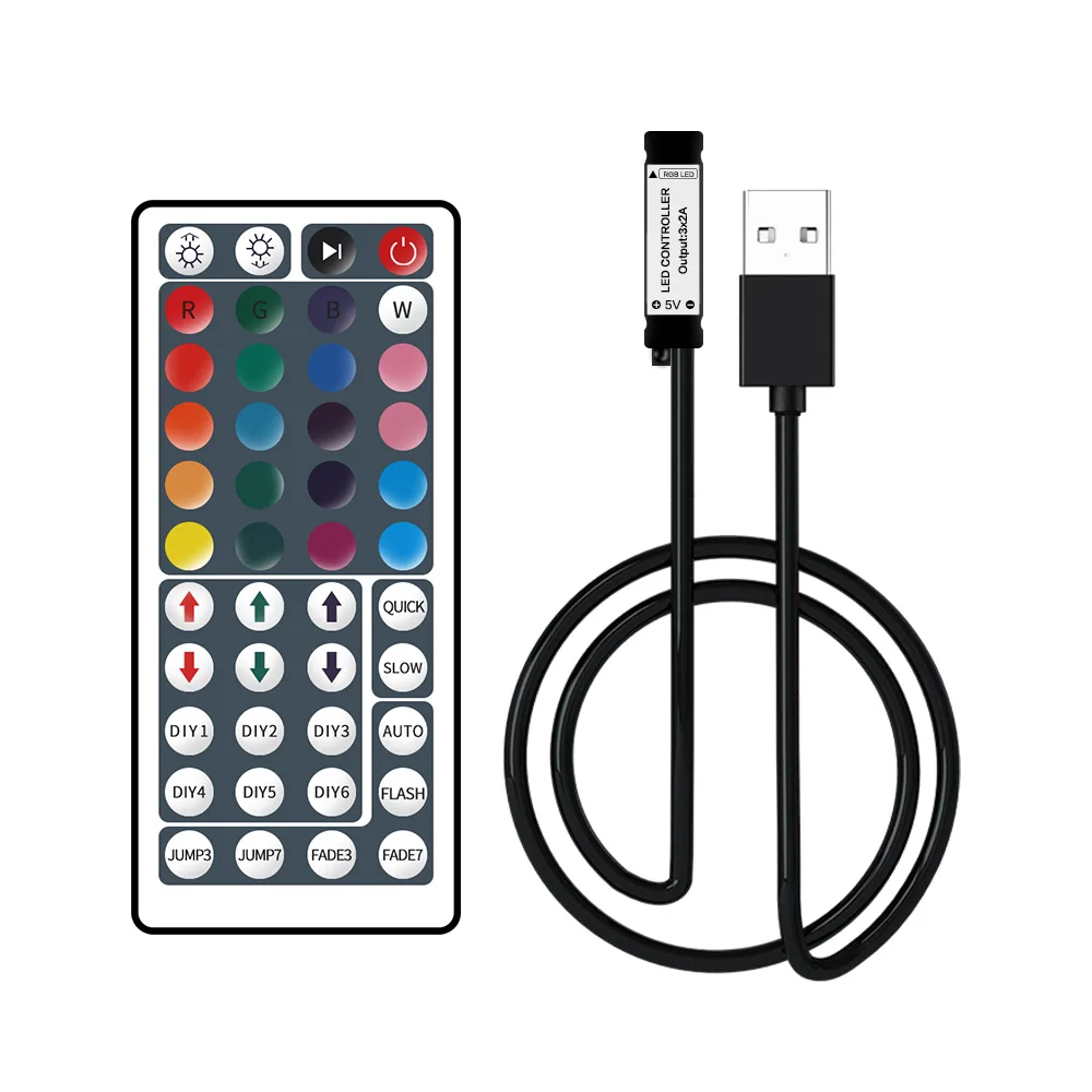 5 V USB ИК пульт дистанционного управления RGB разъем 44Key светодиодный контроллер 5050