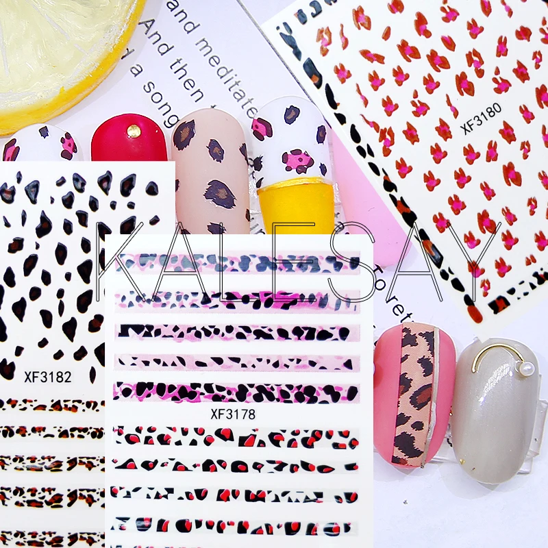 Наклейки для дизайна ногтей Самоклеящиеся украшения наклейки с кошками