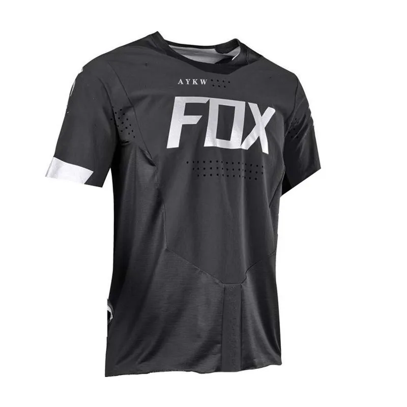 

Downhill Jerseys Mtb Cycling Jersey Men Mountain Bike Short Sleeve Maillot Ciclismo Hombre Verano Motocross Sports Team Aykwfox
