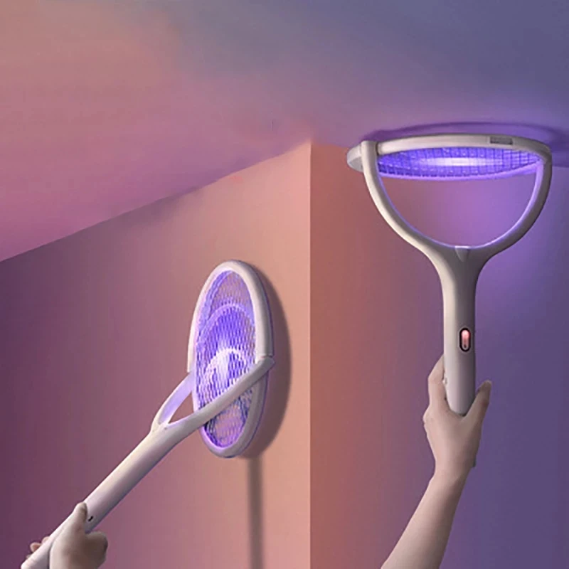 

5In1 Mosquito Killer Lamp Multicunctional Angle Adjustable Bug Zapper 3500V Electric USB Rechargeable Mosquito Fly Bat Swatter