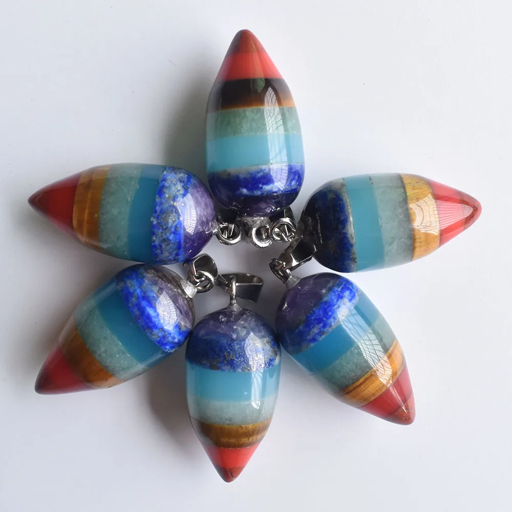 2020 Горячая Распродажа натуральный камень Маятник кулон маленький гироскоп яйцо