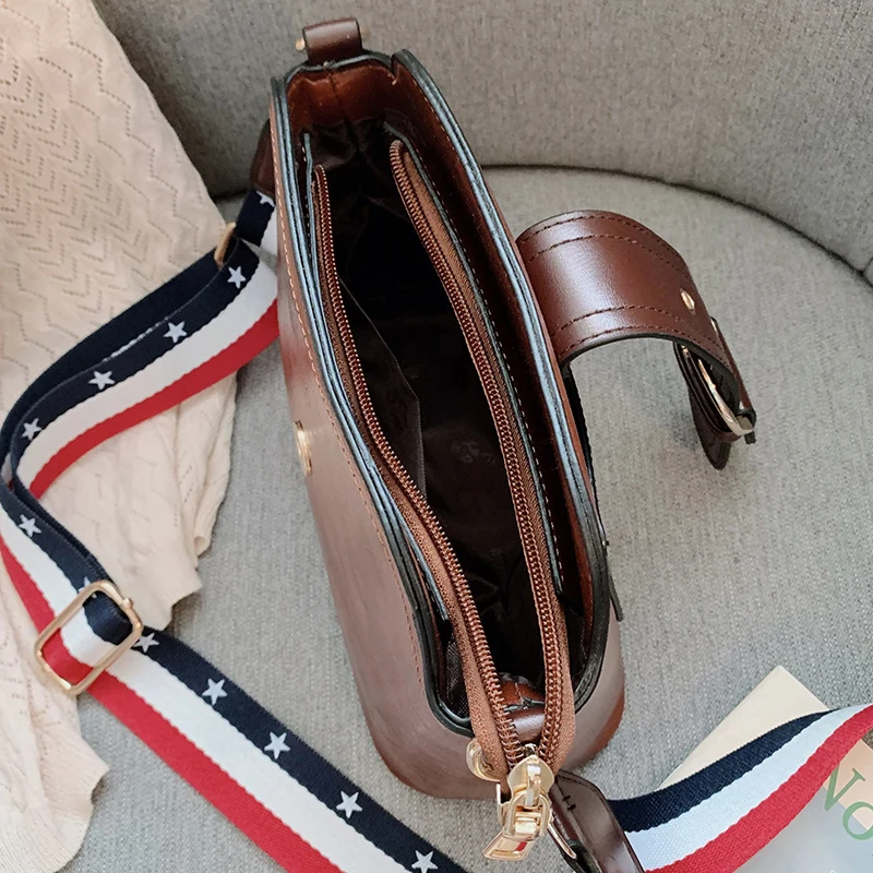 Высококачественная кожаная женская сумка-мессенджер Брендовая сумка на плечо