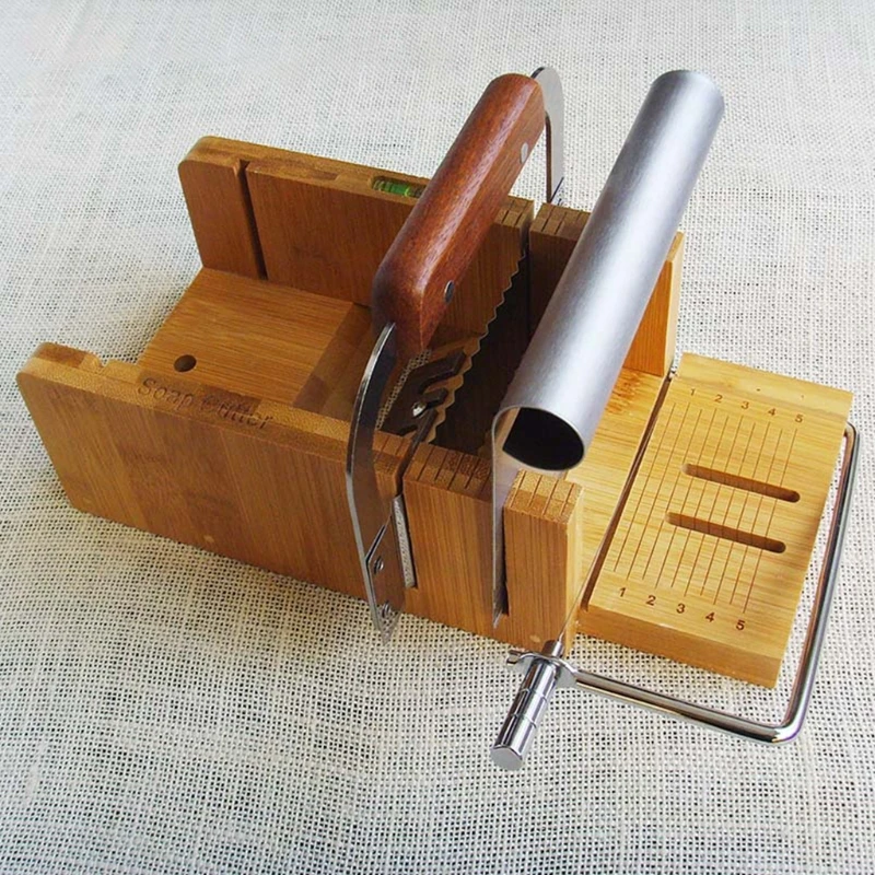 Multifunctional bamboo soap mold handmade bread knife oblique grater to make cake cheese 1 Set x Wooden Soap Cutter. |